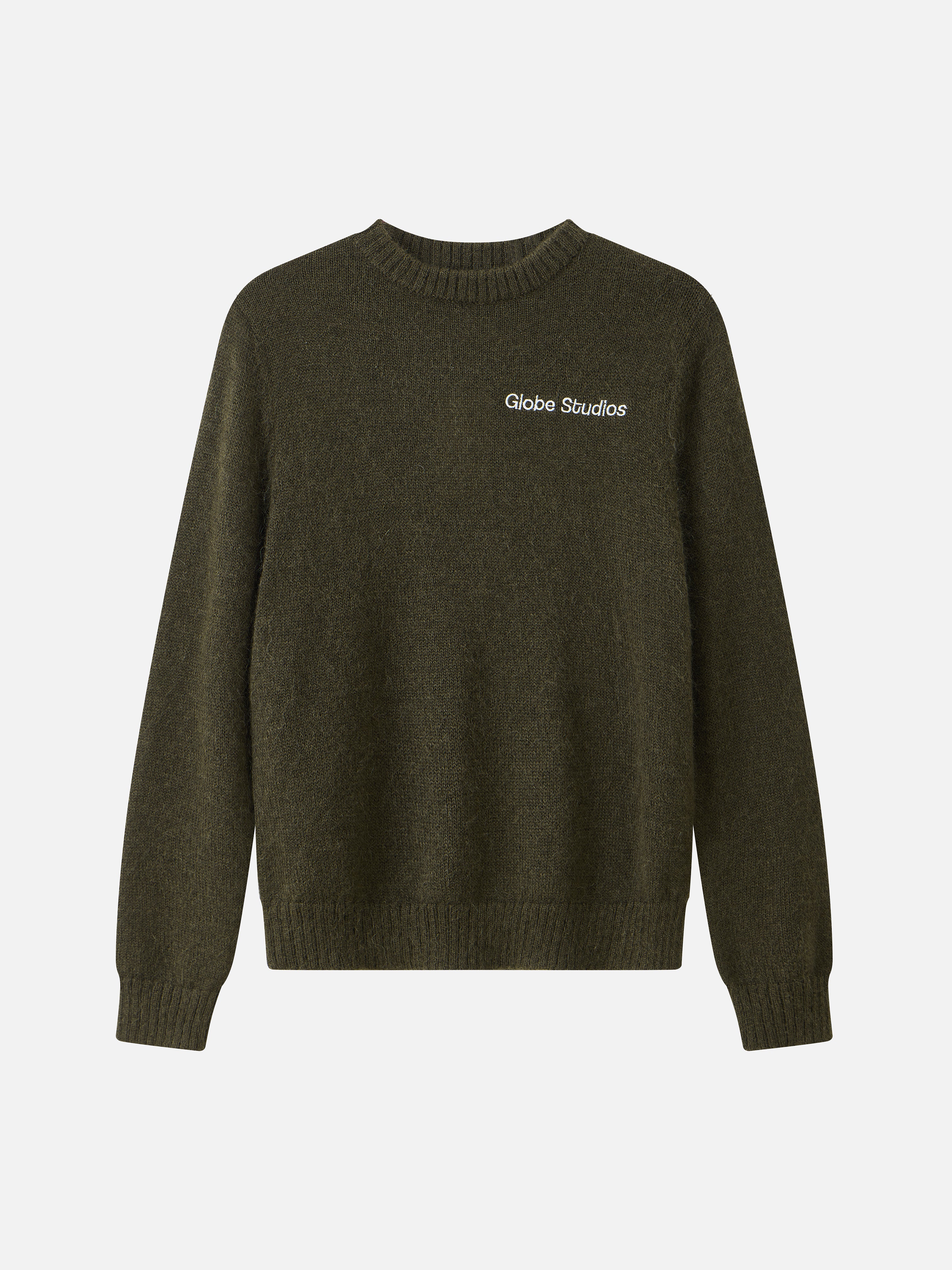 Mohair Blend Pullover 'Olive'