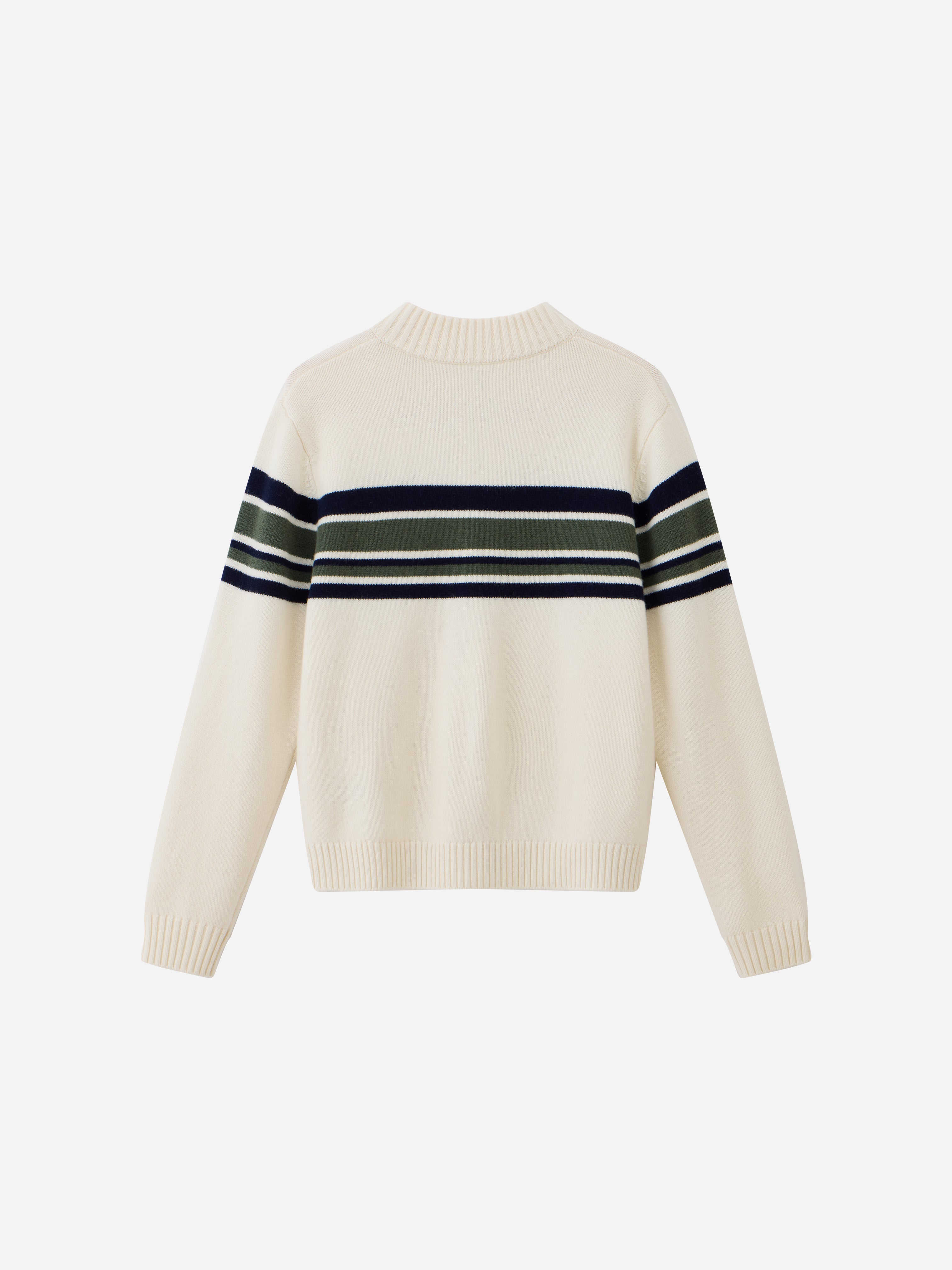 Striped Zip Knit